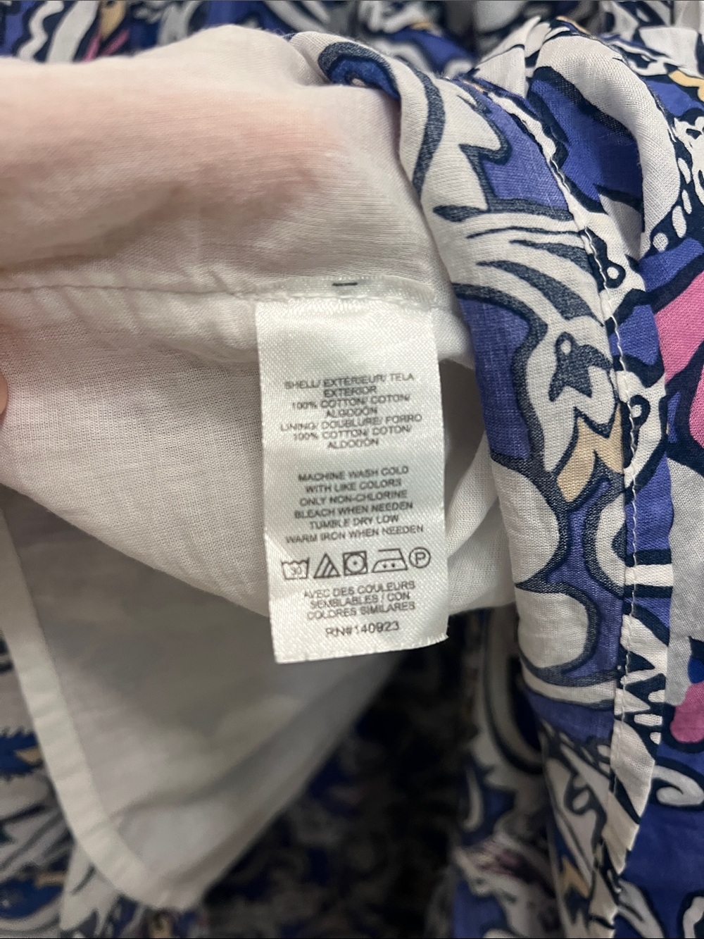 LOFT Blue Paisley Floral Maxi Dress with Spaghetti Straps - Picture 10 of 10